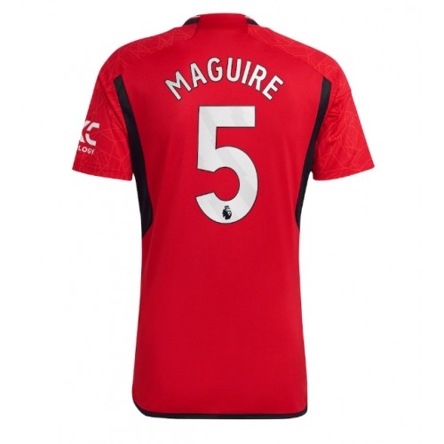 Pánský Fotbalový dres Manchester United Harry Maguire #5 2023-24 Domácí Krátký Rukáv